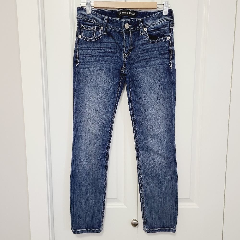 EXPRESS Skinny Low Rise Jeans